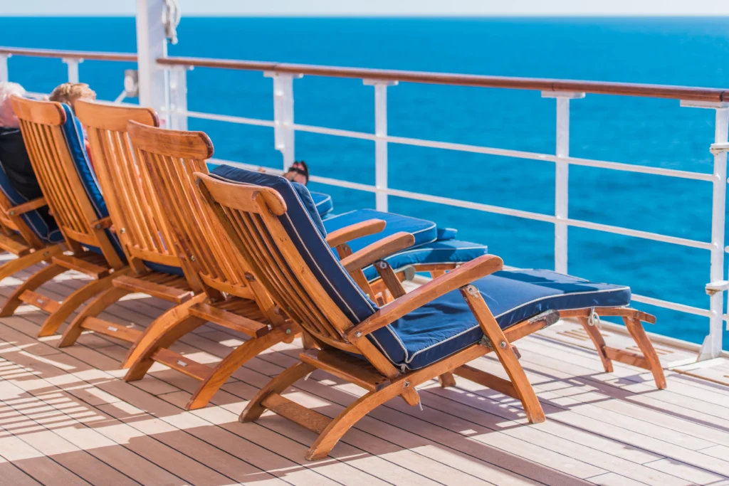 sun deck on a cruise ship