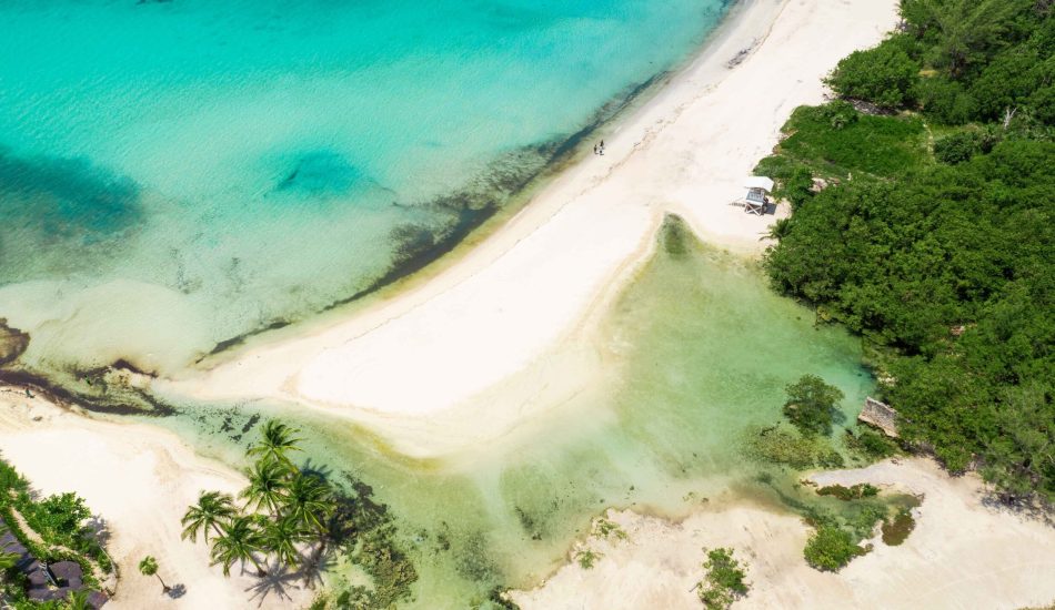 aerial view of playa del carmen beach